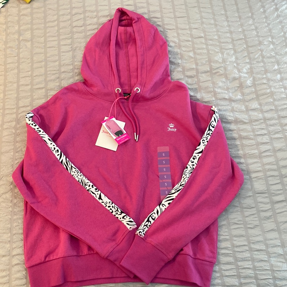 Pink juicy couture hooded sweatshirt